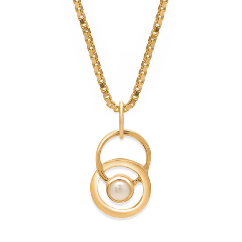 14KT Yellow Gold Stately Pearl Pendant