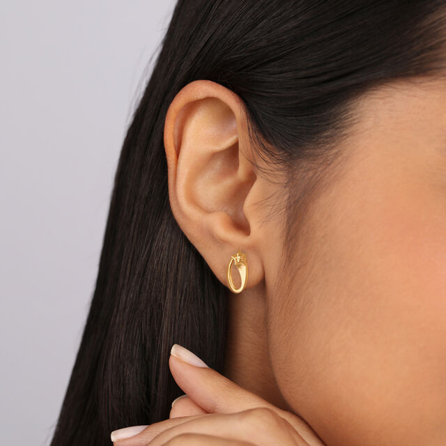 Luminous Path 14KT Shooting Star Stud Earring,,hi-res image number null