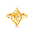 Striking Yellow Gold Conch Finger Ring,,hi-res view 2