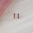 Twilight Spark Amethyst & Gold Marquise Stud Earrings,,hi-res view 1