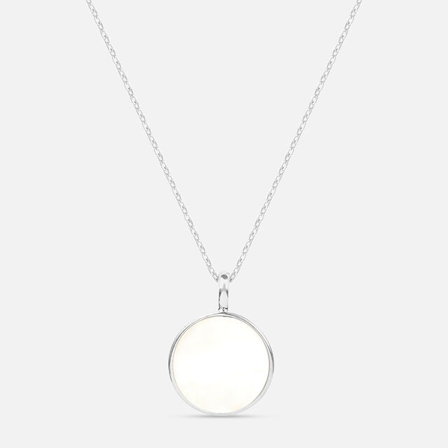 Moonlit Essence Pearl Silver Necklace,,hi-res image number null