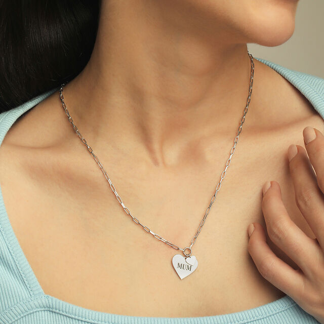 Forever Love Silver Necklace.,,hi-res image number null