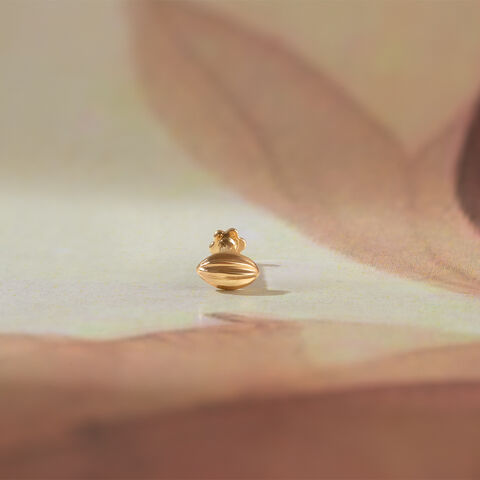 Radiant Capsule Gold and Diamond Nose Pin