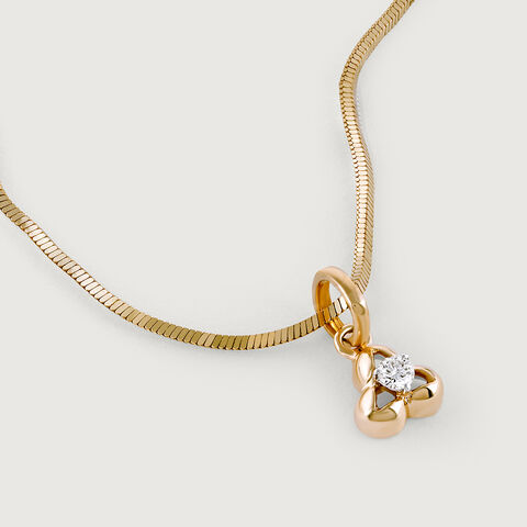 Iconic Shimmer Gold & Diamond Pendant