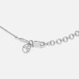 Teardrop Charm Silver Necklace,,hi-res view 5