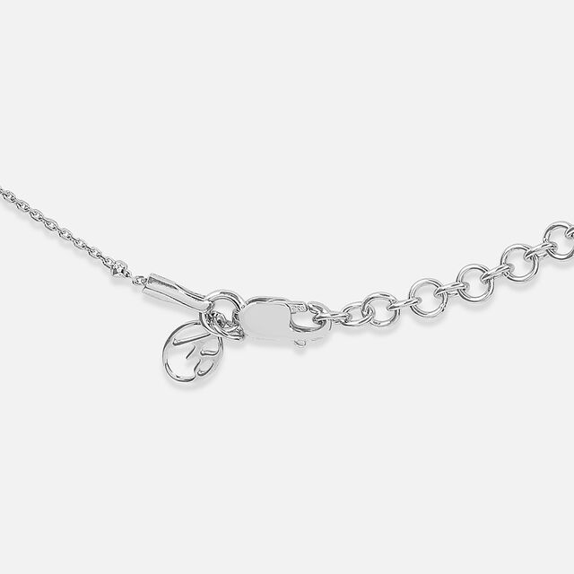 Teardrop Charm Silver Necklace,,hi-res image number null