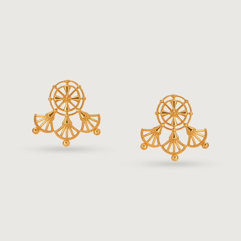 Tarpa Legacy 22KT Gold Stud Earrings