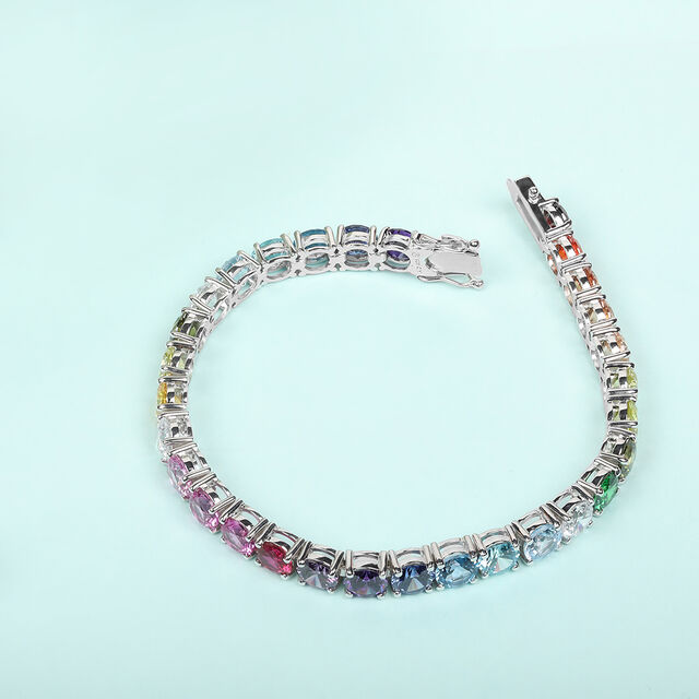 Dazzling Prism Silver Bracelet,,hi-res image number null