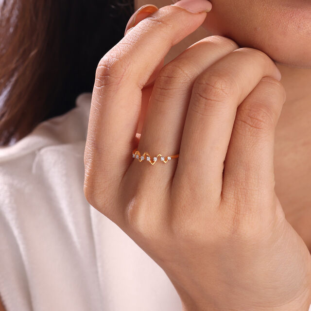 Sparkling Summit Gold & Diamond Ring,,hi-res image number null