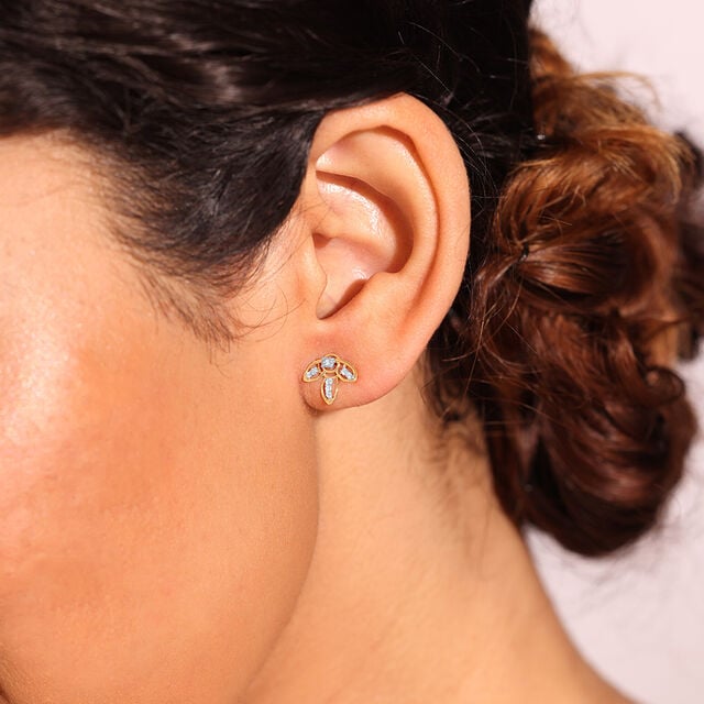 Dreamy Doodle Diamond Stud Earrings,,hi-res image number null