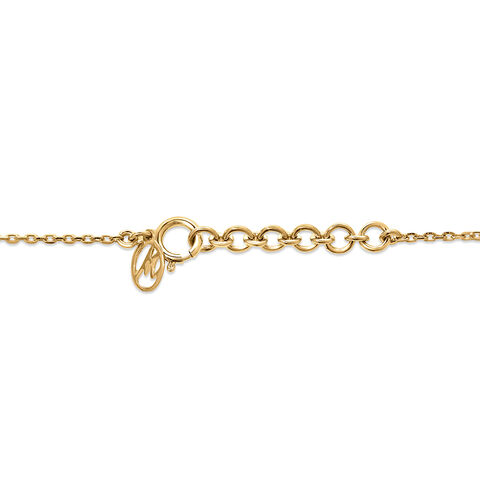 18kt Yellow Gold Sun Moon And Star Diamond Necklace