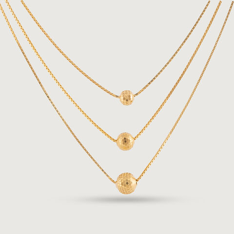 Triple Delight Gold Chain
