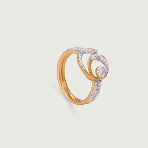 Cosmic Embrace Gold & Diamond Ring