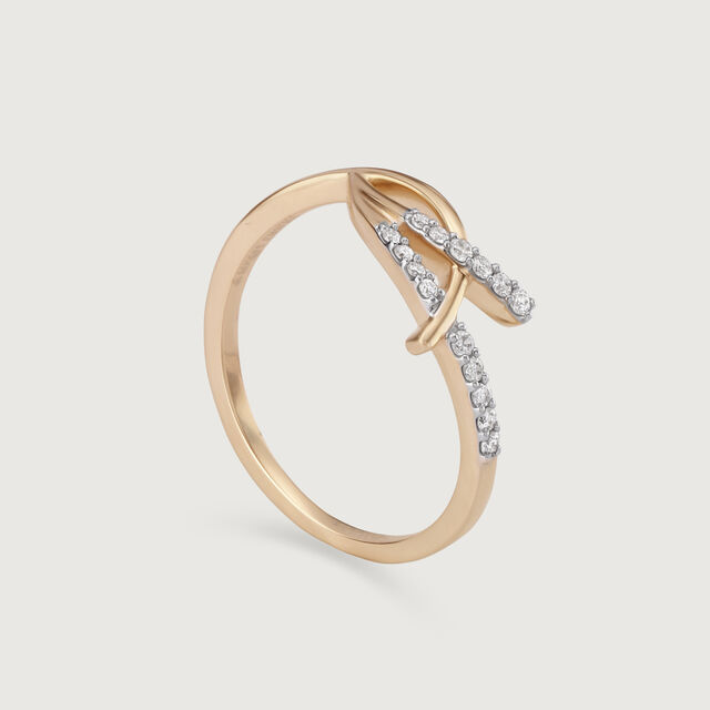Eternal Twist 14KT Gold & Diamond Ring,,hi-res image number null