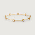 Crochet Shine Gold and Diamond Bangle,,hi-res view 4