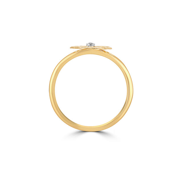 14KT Yellow Gold Iconic Sparkle Diamond Finger Ring,,hi-res image number null