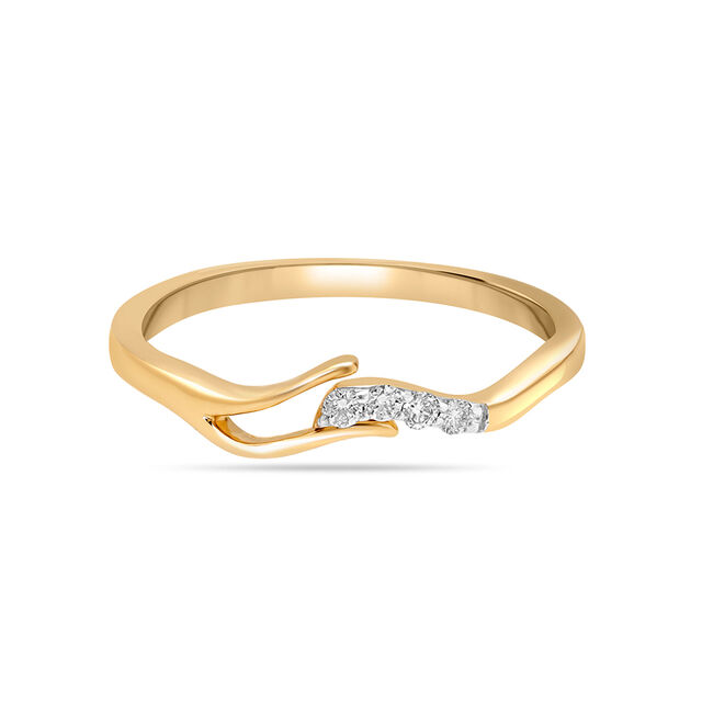 14KT Yellow Gold Glinting Twigs Diamond Ring,,hi-res image number null