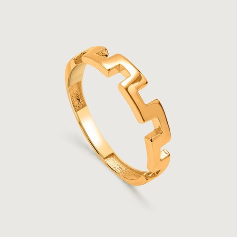 Architectural Allure 18KT Gold Ring