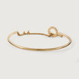 Jingling Spheres Gold Bangle,,hi-res view 4