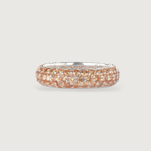 Champagne Elegance Silver Ring,,hi-res image number null