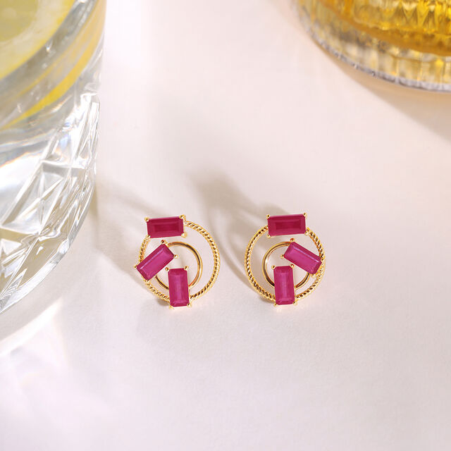 Twilight Tipples 14KT Ruby Stud Earrings,,hi-res image number null