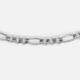 Classic Figaro Silver Bracelet,,hi-res view 4