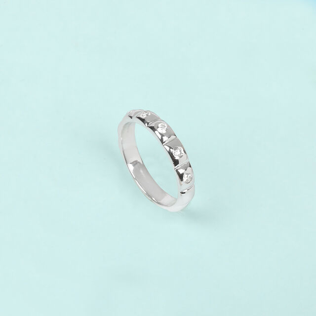 Modern Ripple Silver Ring,,hi-res image number null