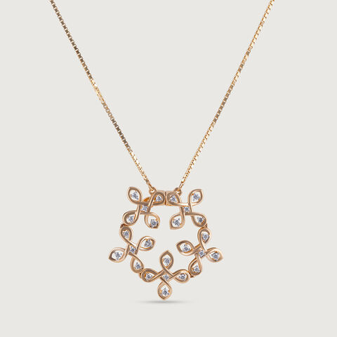 Kollam Magnetic Gold and Diamond Necklace
