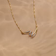 Draped Sparkle 14 Kt Gold & Diamond Necklace,,hi-res view 1