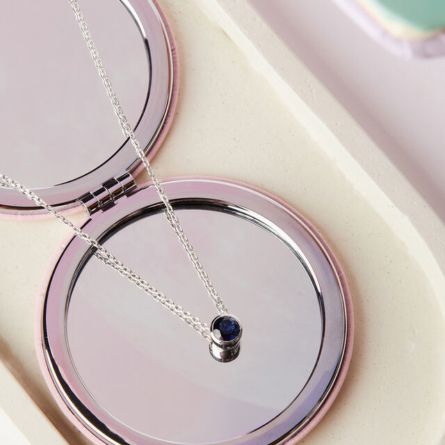 Blue Wave Silver Necklace,,hi-res image number null