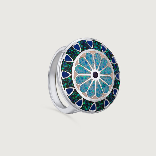 Midnight Mosaic Silver Ring,,hi-res image number null