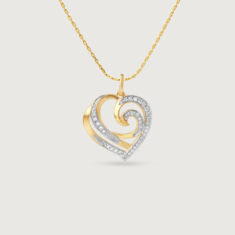 Enchanted Swirl Diamond Pendant