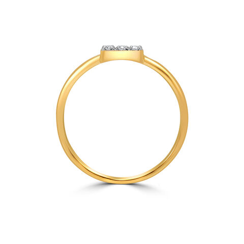 14KT Yellow Gold Summer Frost Diamond Ring