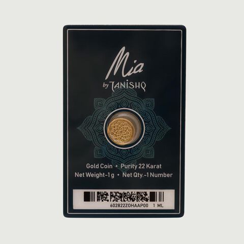 1 GM 22 Karat Stunning Lotus Gold Coin