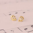 Melody Magic 14KT Gold Stud Earring,,hi-res view 1