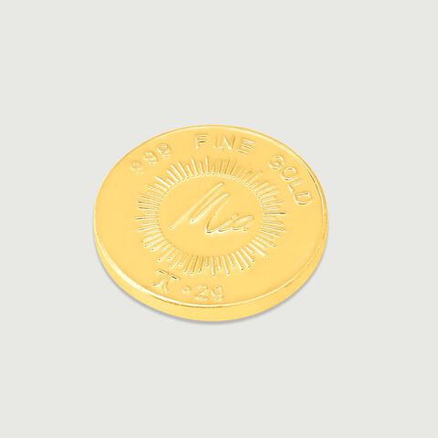 2 Gm 24 Karat Lotus Gold Coin