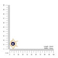 14KT Yellow Gold Geometric Evil Eye Necklace,,hi-res view 6