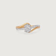 Sparkling Love Gold & Diamond Finger Ring,,hi-res view 4