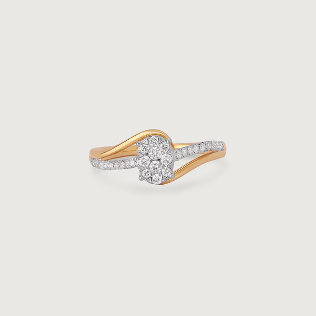 Sparkling Love Gold & Diamond Finger Ring,,hi-res image number null