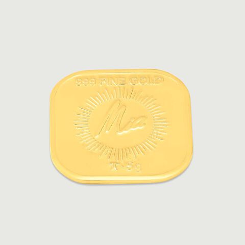 5 Gm 24 Karat Gayatri Mantra Gold Coin