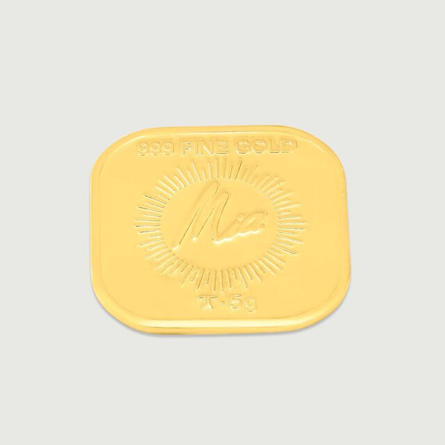 5 Gm 24 Karat Gayatri Mantra Gold Coin,,hi-res image number null