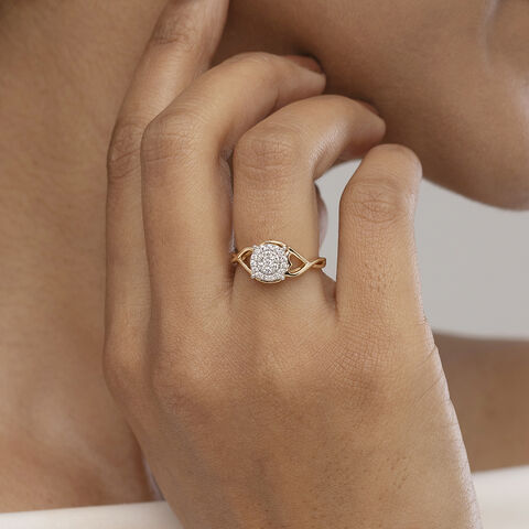 Twilight Circle Gold & Diamond Ring