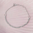 Hexa Shine Silver Bracelet,,hi-res view 1