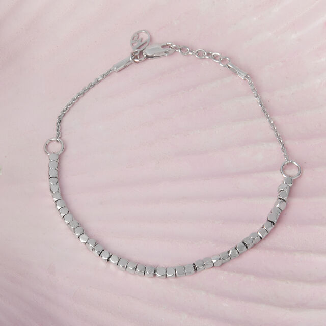 Hexa Shine Silver Bracelet,,hi-res image number null