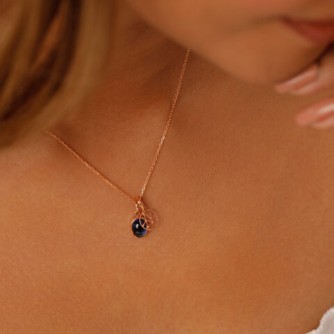 14KT Rose Gold Virgo Birthstone Pendant