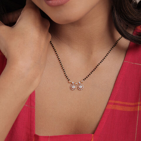 Glowing Grace 18 Kt Gold and Diamond Vati Mangalsutra
