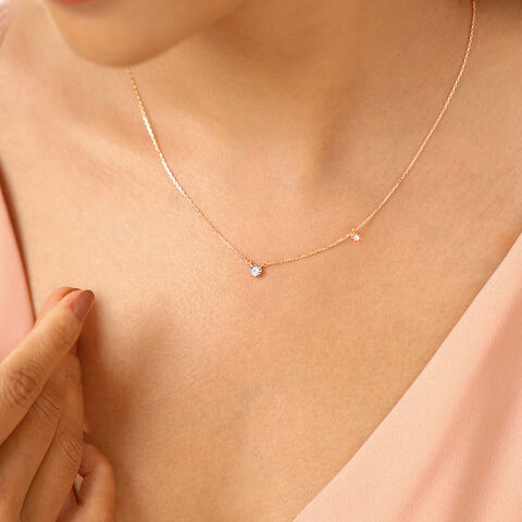 Dual Radiance 18KT Pendant with Chain