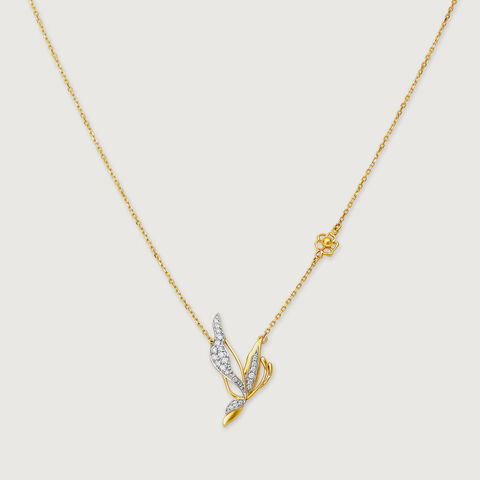 Enchanted Butterfly Diamond Necklace