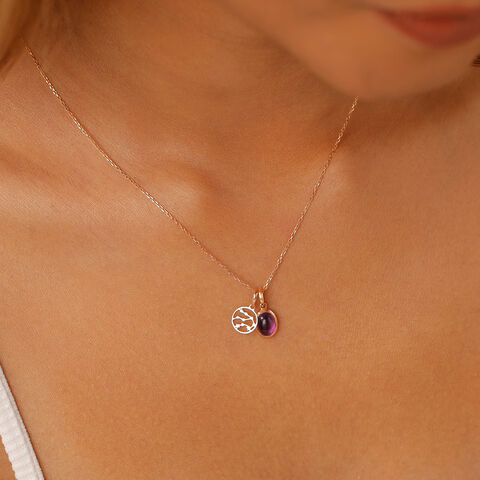 Mia 14KT Rose Gold & Amethyst Pendant
