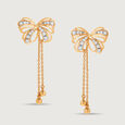 Butterfly Blush 14KT Gold & Diamond Drop Earrings,,hi-res view 3